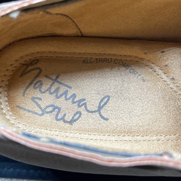 NATURAL SOUL Side Zip Faux Leather Booties - 9 (Beige) - Picture 7 of 9